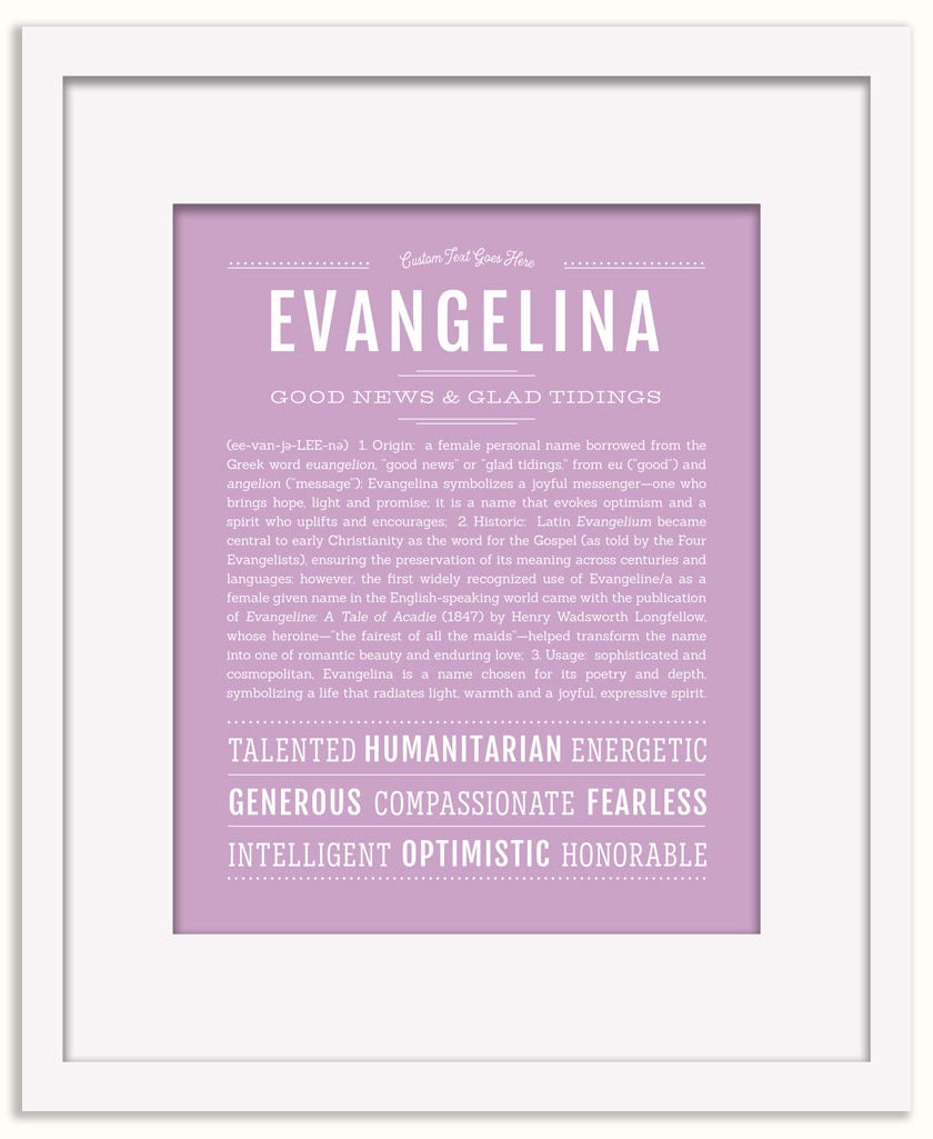 Evangelina | Name Art Print