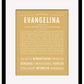 Evangelina | Name Art Print