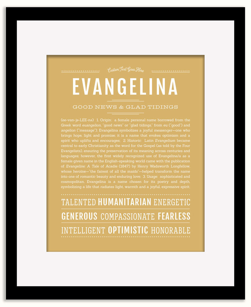 Evangelina | Name Art Print