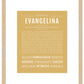 Evangelina | Name Art Print