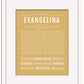 Evangelina | Name Art Print