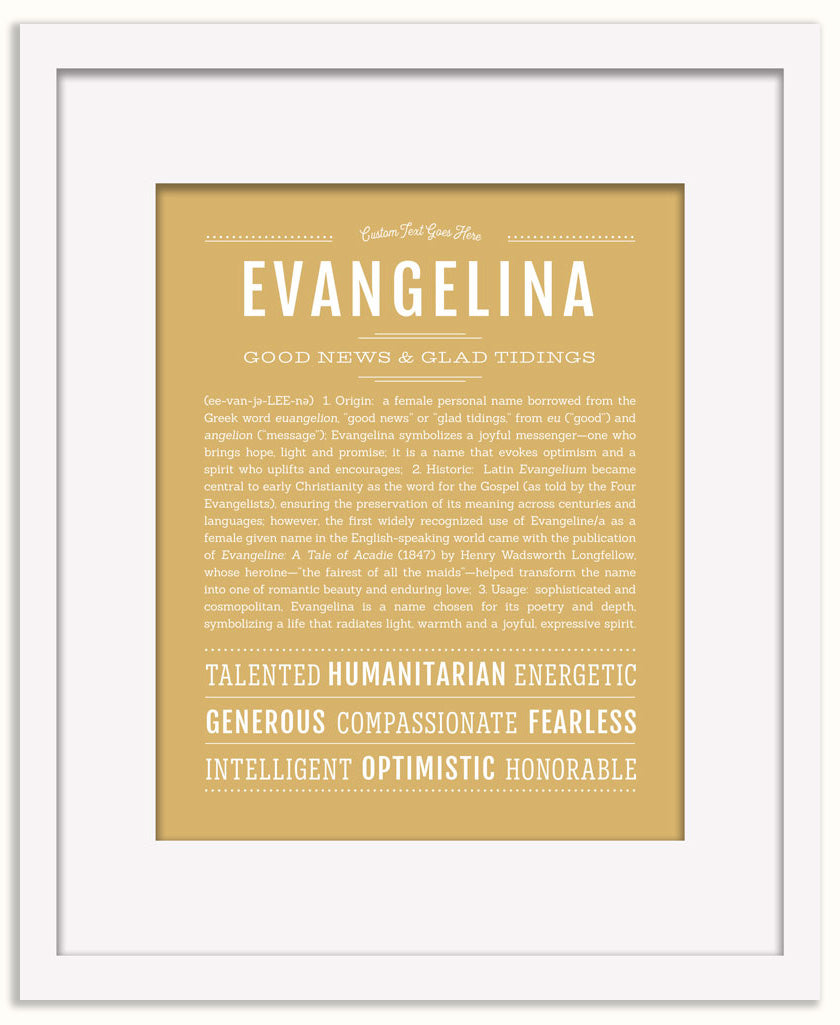 Evangelina | Name Art Print