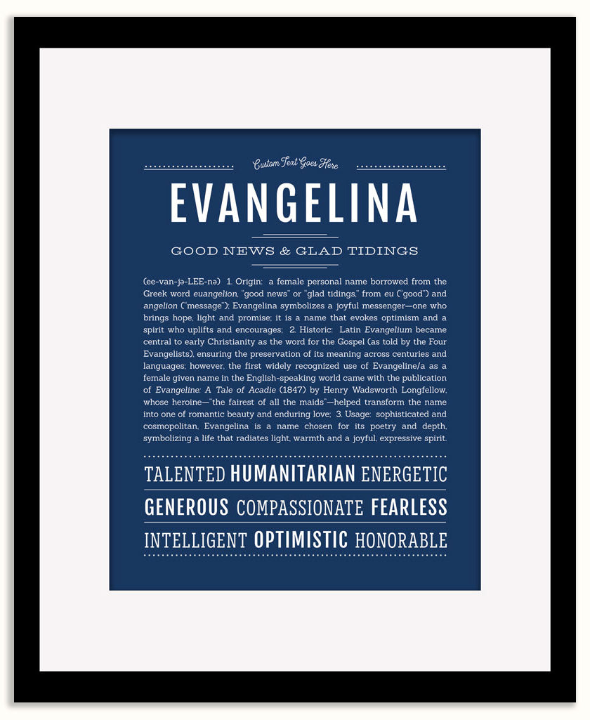 Evangelina | Name Art Print