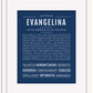 Evangelina | Name Art Print