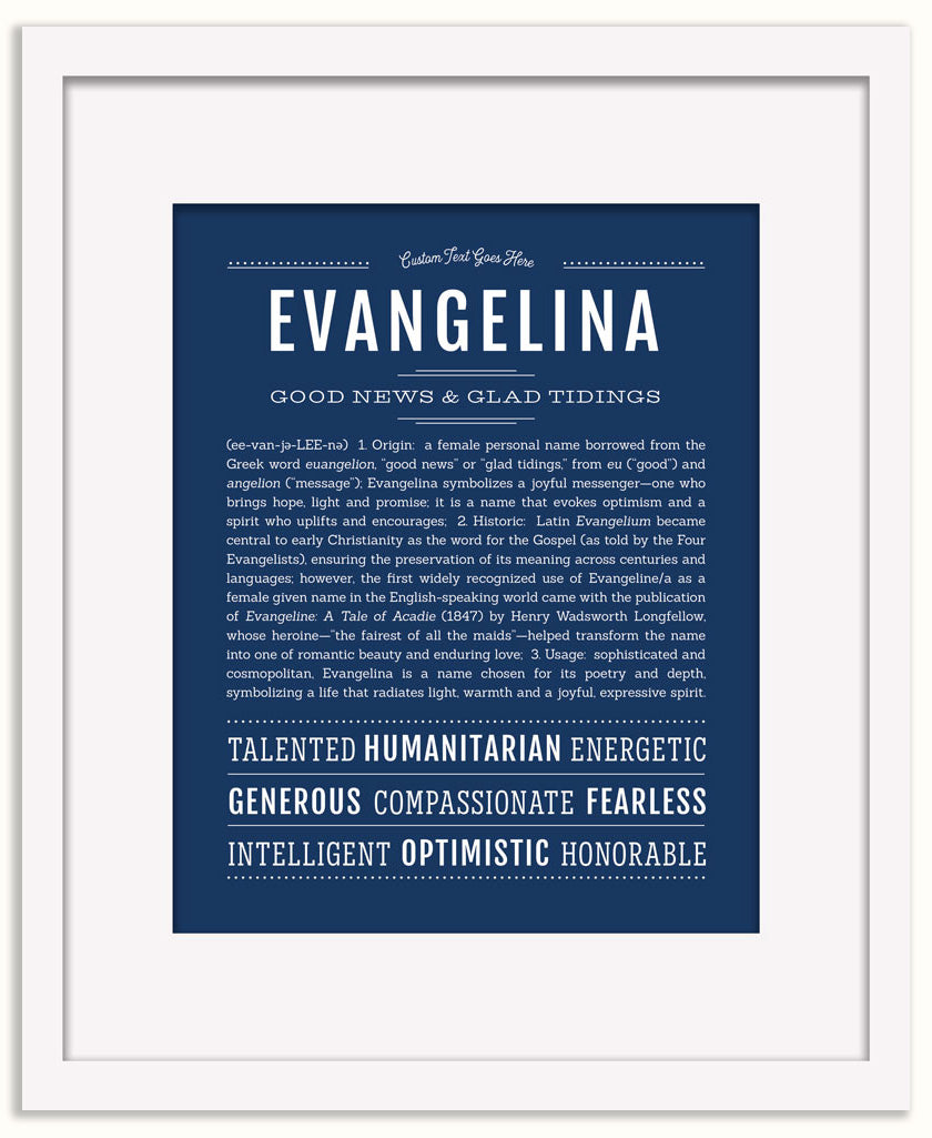 Evangelina | Name Art Print