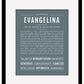 Evangelina | Name Art Print