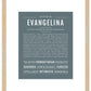 Evangelina | Name Art Print