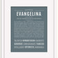 Evangelina | Name Art Print