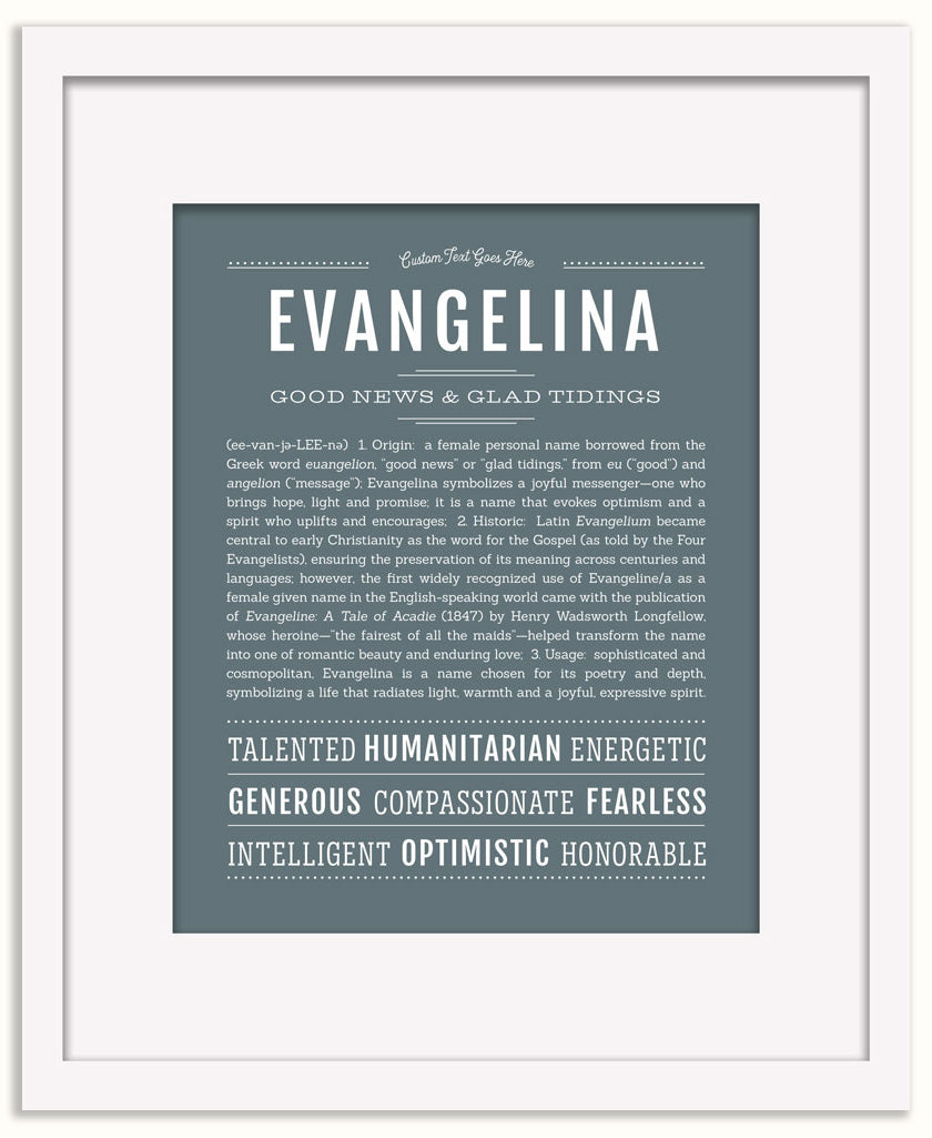 Evangelina | Name Art Print
