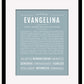 Evangelina | Name Art Print