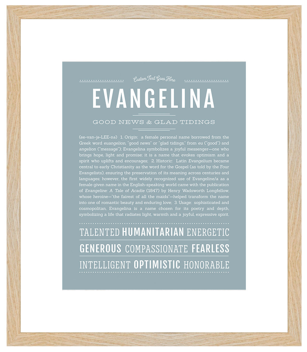 Evangelina | Name Art Print