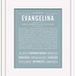 Evangelina | Name Art Print