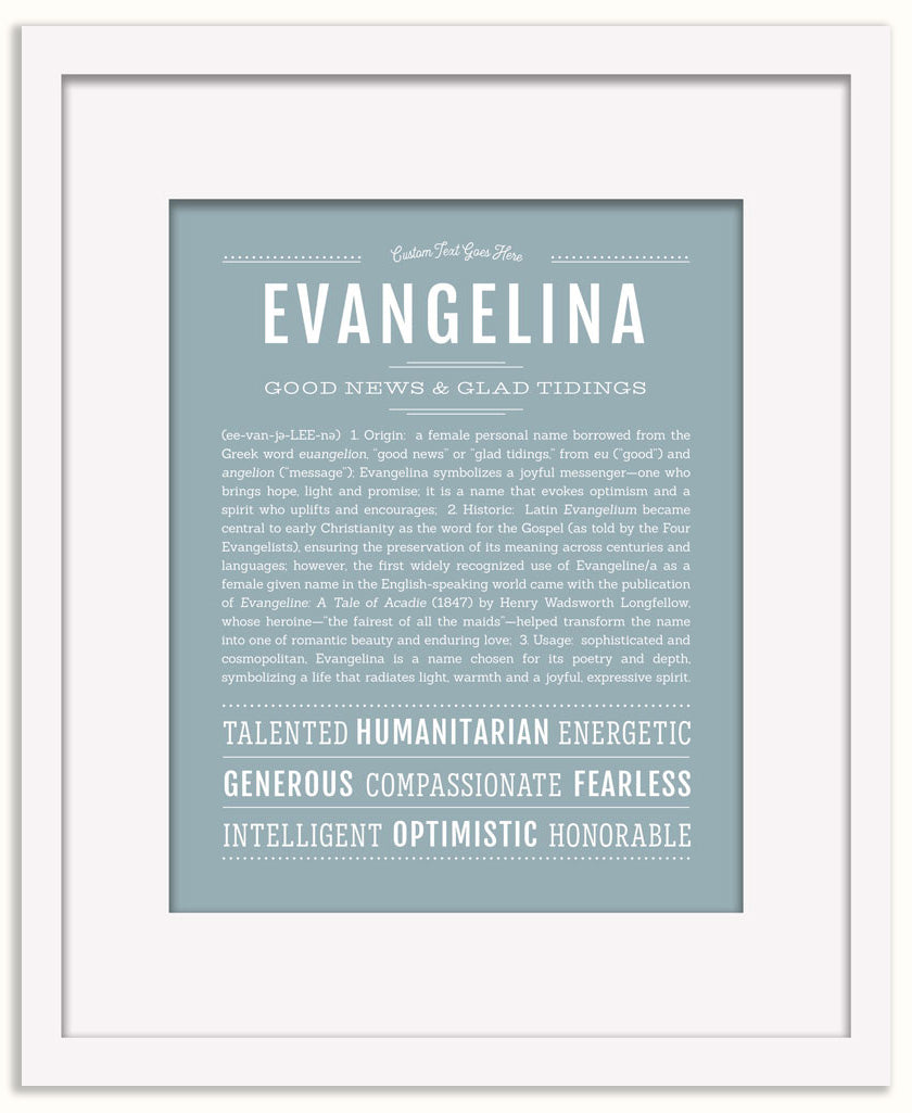 Evangelina | Name Art Print