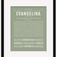 Evangelina | Name Art Print