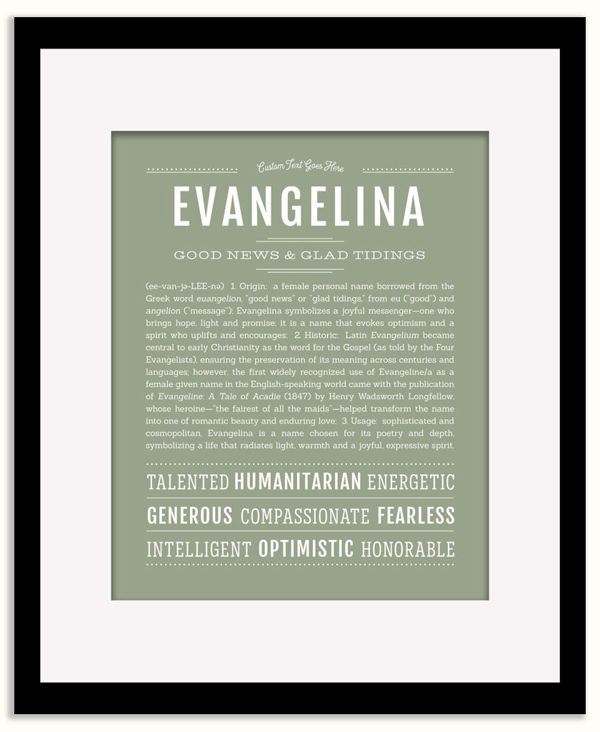 Evangelina | Name Art Print