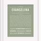 Evangelina | Name Art Print