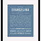 Evangelina | Name Art Print