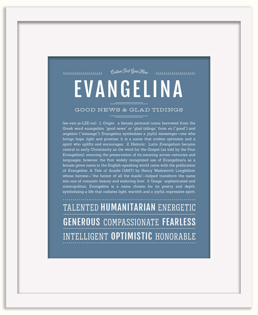 Evangelina | Name Art Print