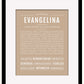 Evangelina | Name Art Print