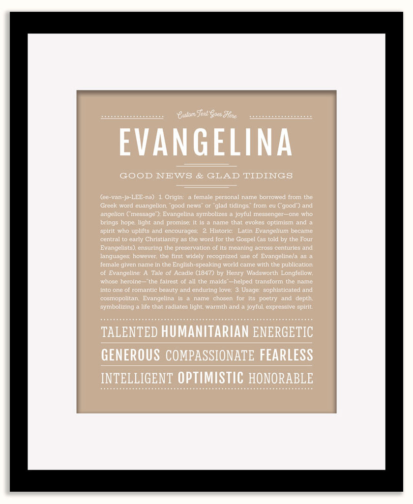 Evangelina | Name Art Print