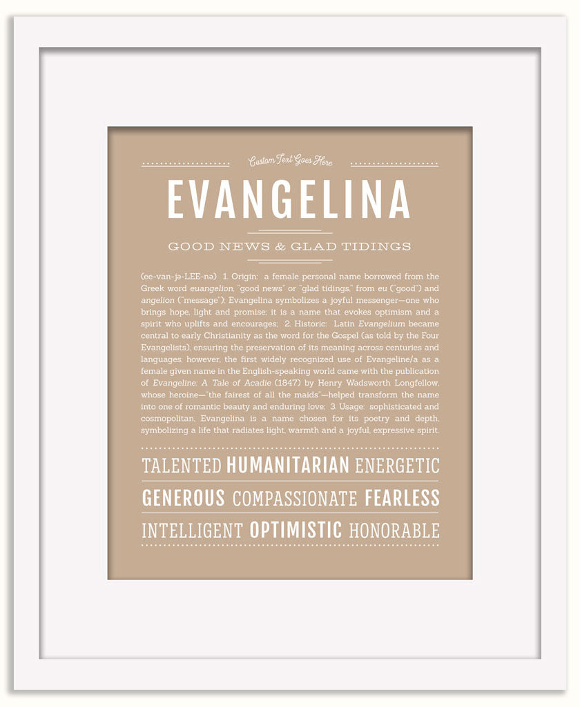 Evangelina | Name Art Print
