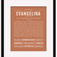 Evangelina | Name Art Print