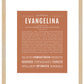 Evangelina | Name Art Print