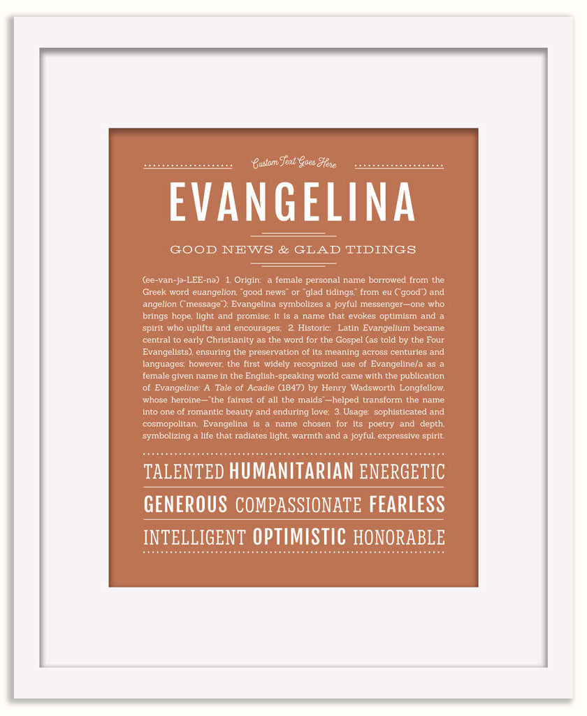 Evangelina | Name Art Print