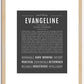 Evangeline | Name Art Print