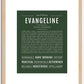 Evangeline | Name Art Print