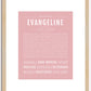 Evangeline | Name Art Print