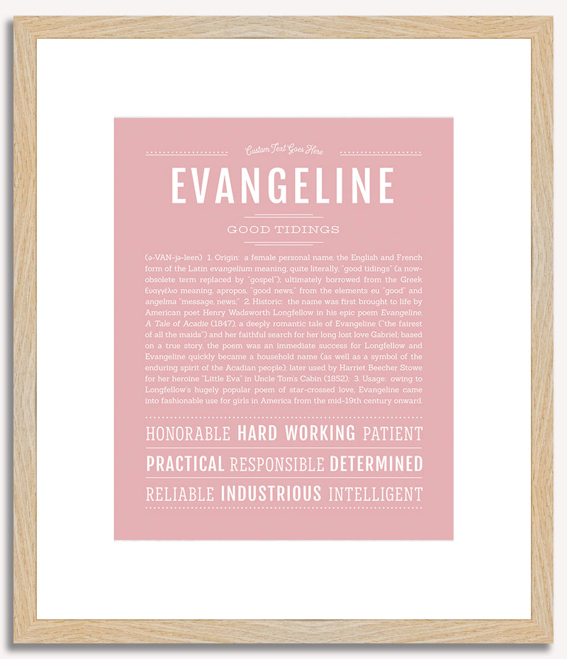 Evangeline | Name Art Print