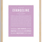 Evangeline | Name Art Print