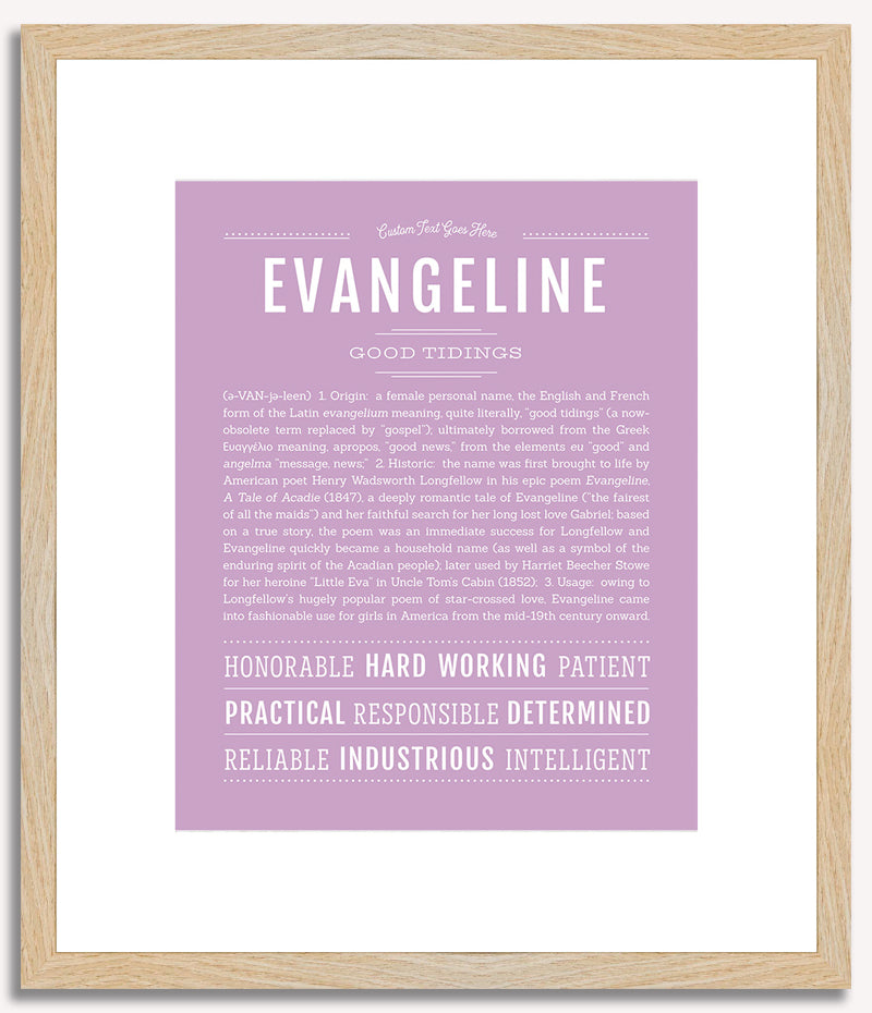 Evangeline | Name Art Print