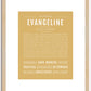 Evangeline | Name Art Print