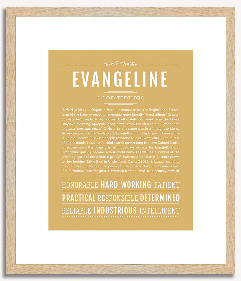 Evangeline | Name Art Print