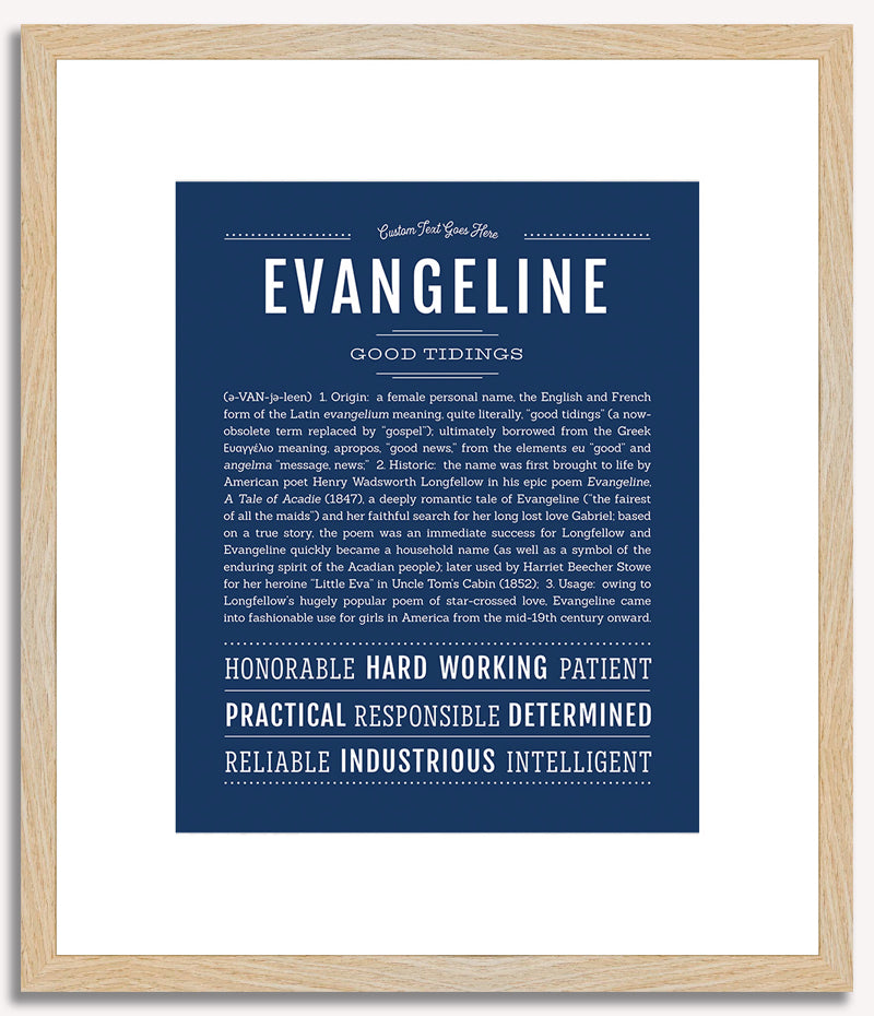 Evangeline | Name Art Print