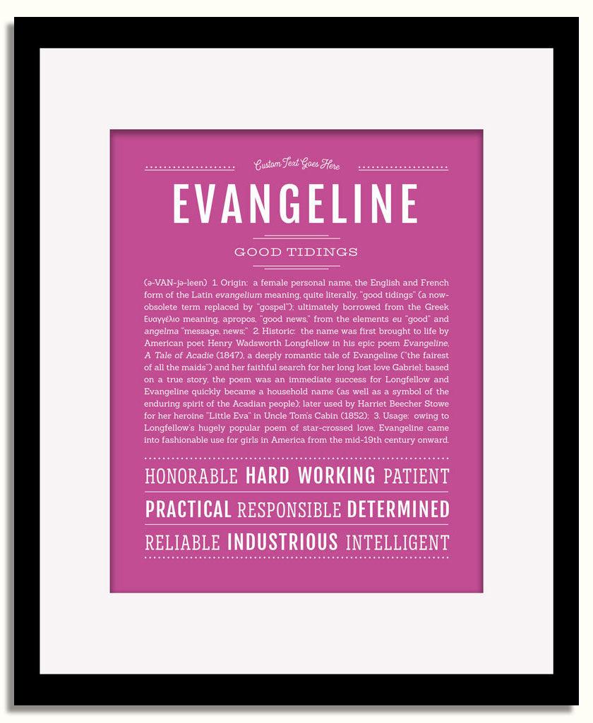 Frame Options | Dark Pink | Black Frame, Matted