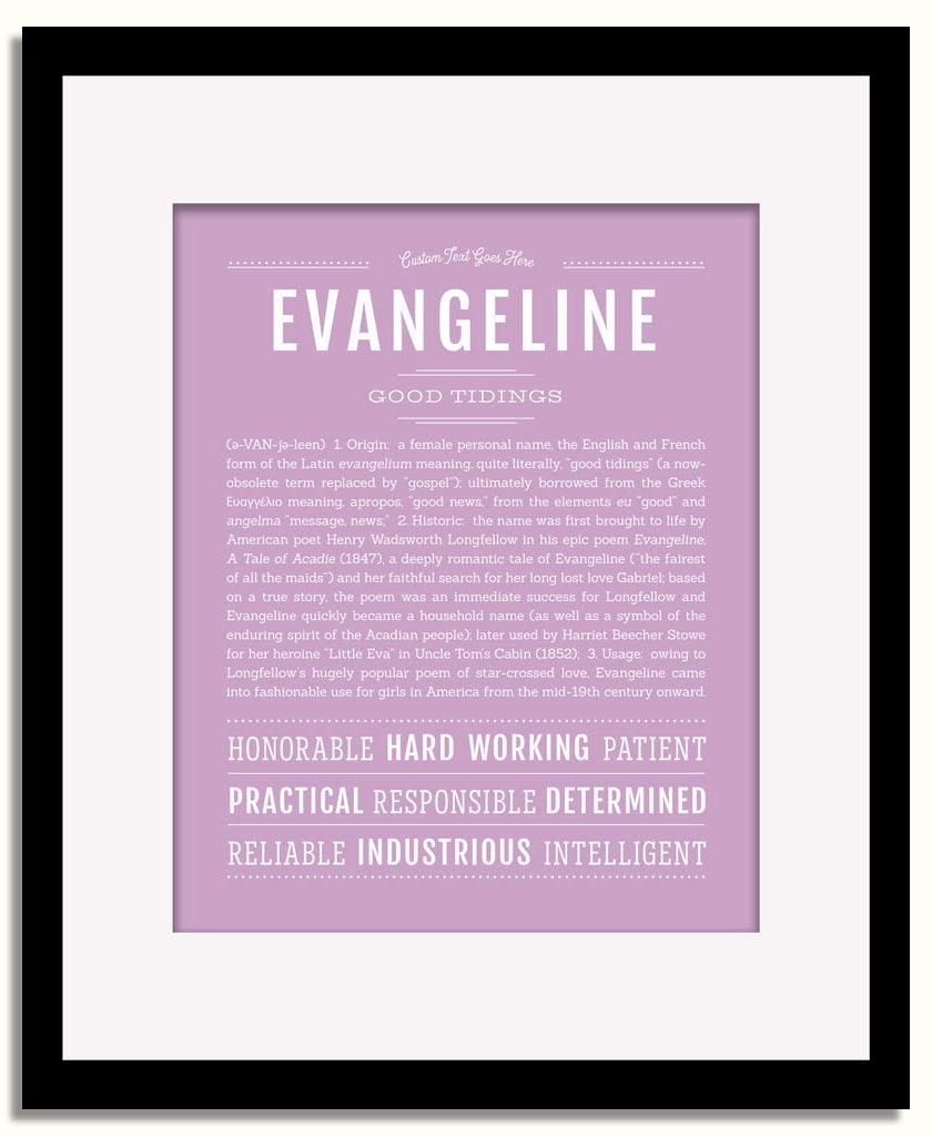 Frame Options | Lilac | Black Frame, Matted