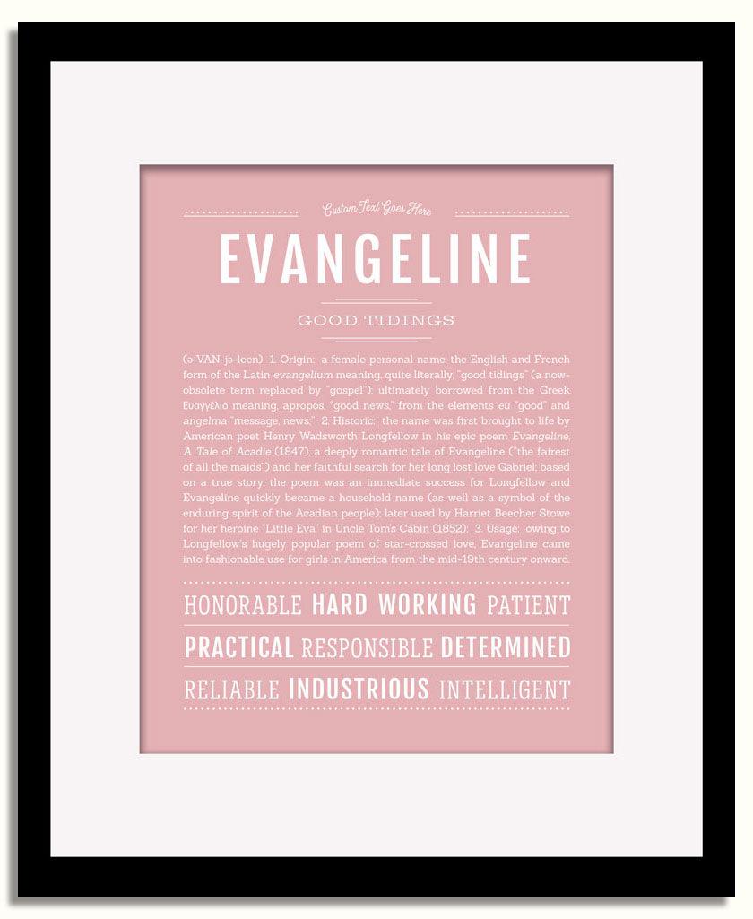 Frame Options | Dusty Rose | Black Frame, Matted