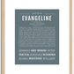 Evangeline | Name Art Print