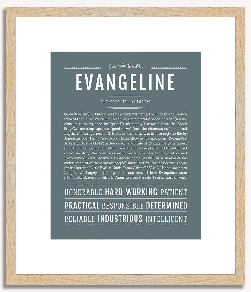 Evangeline | Name Art Print