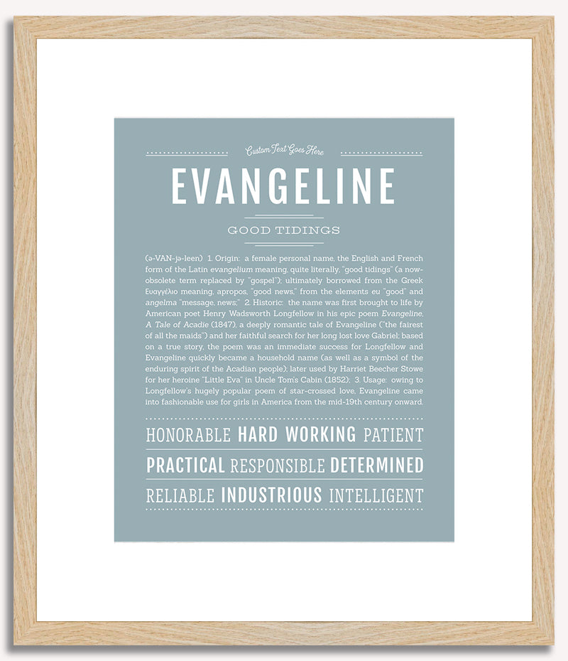 Evangeline | Name Art Print