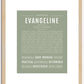 Evangeline | Name Art Print