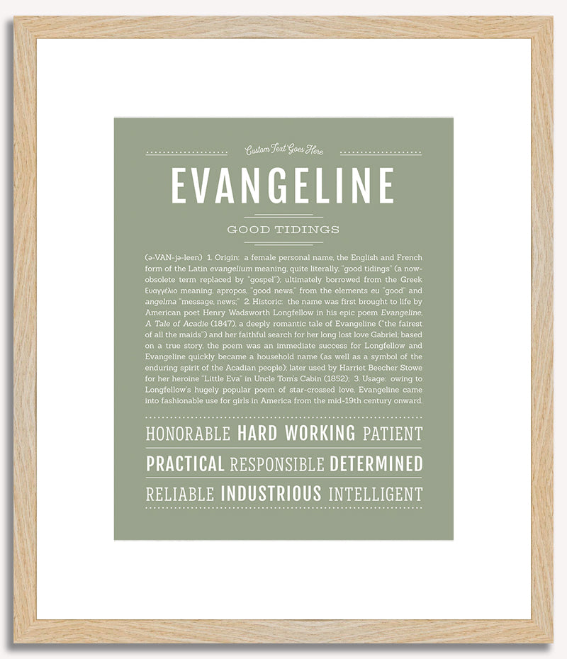 Evangeline | Name Art Print