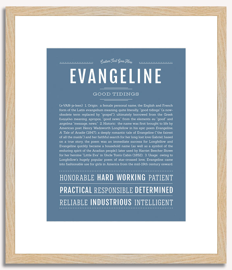 Evangeline | Name Art Print