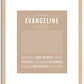 Evangeline | Name Art Print