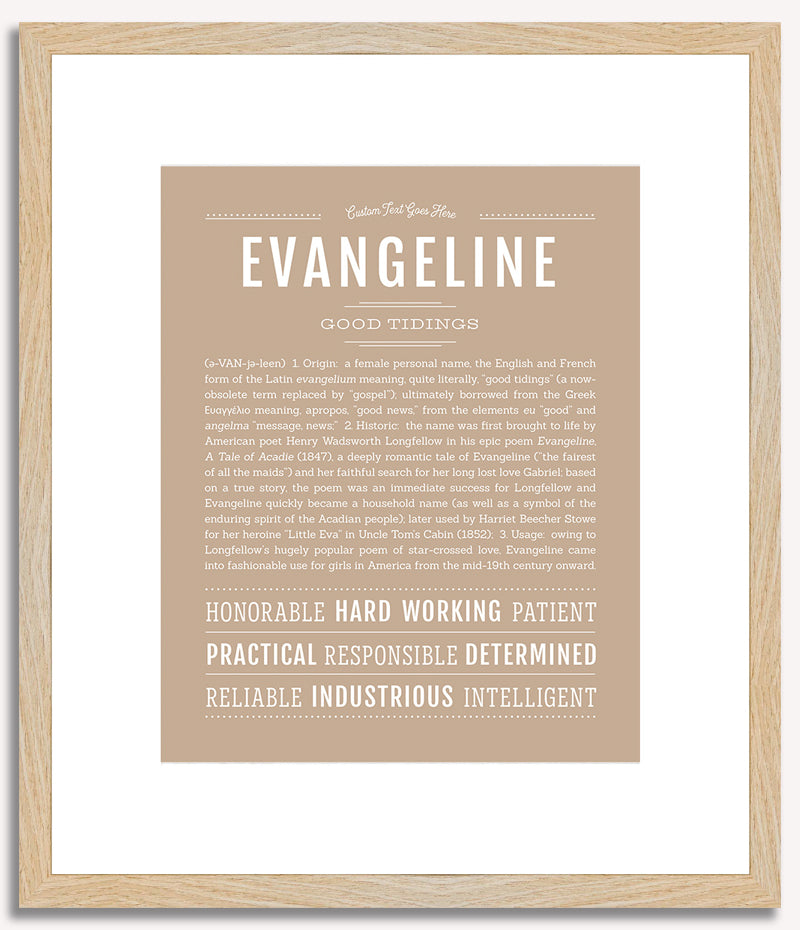 Evangeline | Name Art Print