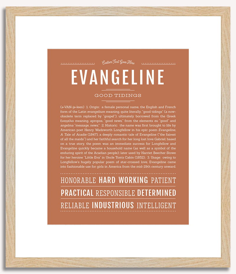 Evangeline | Name Art Print