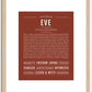 Eve | Name Art Print